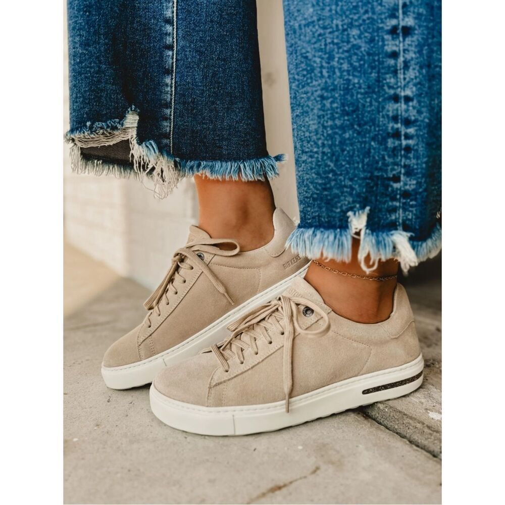 Birkenstock Bend Low Suede Leather in color sand castle size 36 $159